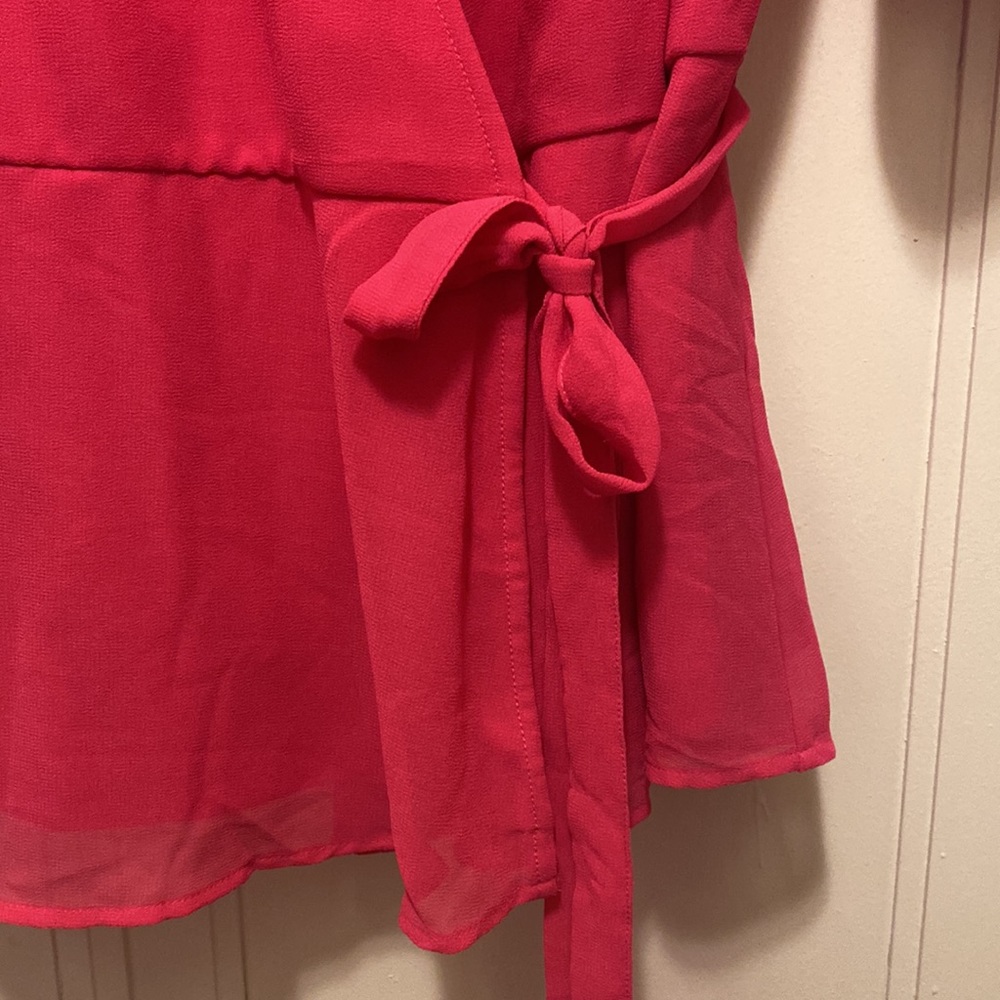 NWT Vero Moda XL Pink Wrap Shirt - Picture 4 of 5